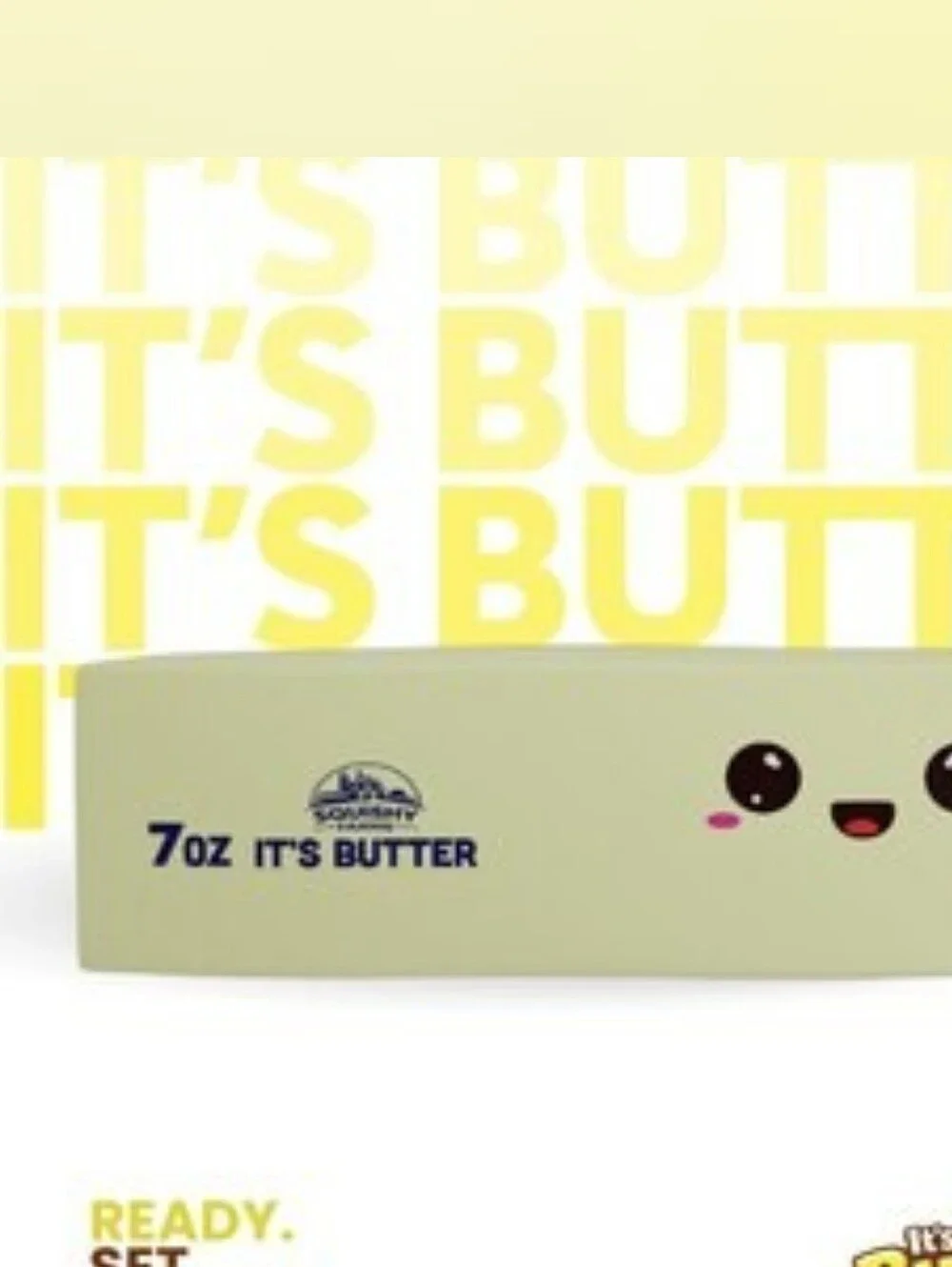 Squishy Farms It's Butter 2.0 Squeeze Toy, Butter Scent